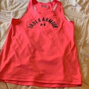 Neon Pink Under Armour Tank Top